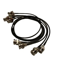 Kit dudukan port 4 lubang Panel depan 19 inci 4 kabel 24 inci kabel SDI Male-BNC Female 3G peralatan serat optik SDI