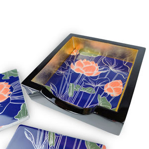 VietnamCrafts - Posavasos de Lujo Personalizables Hechos a Mano, Ecológicos, de Laca, Arte Popular, Duraderos, de Alta Calidad, para Bebidas Calientes - Product Image 3