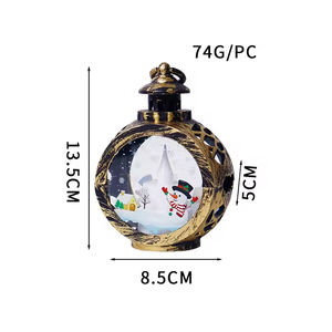 Lampe à bougie suspendue LED, veilleuse, décoration de fête, décoration de bureau, ornement de fenêtre, lumières à piles - Product Image 5