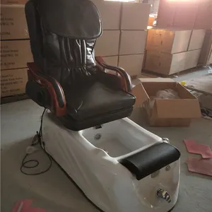 Kisen kursi pijat kecantikan Modern hitam, kursi berlutut pedikur elektrik Spa kaki 2024 furnitur Salon kuku untuk Sap dan Salon
