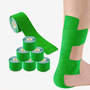 เทปกล้ามเนื้อ Xingda สีตามสั่ง ขนาด 2.5/3.8/5/7.5/10 ซม.*5 ม. เทปคิเนซิโอสำหรับหัวเข่าและข้อเท้า เทปพันกีฬาอเนกประสงค์แบบม้วน - Product Image 1