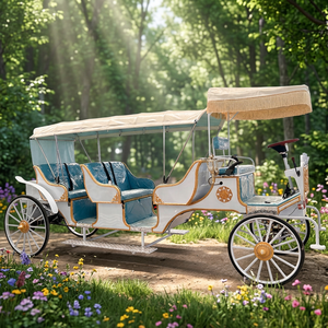 Calèche royale électrique populaire pour mariages / Calèche de transport spéciale de luxe pour mariages, de haute qualité, style conte de fées - Product Image 1