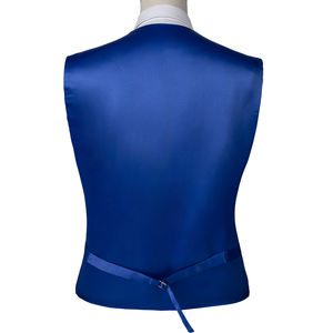 Wholesale or Custom Vest Full Size Silk Look V- Neck <strong>Waistcoat</strong> Vest for Mens <strong>Boys</strong> <strong>Suit</strong> American Flag Vest Necktie Bowtie Hanky - Product Image 3