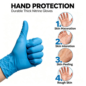 Gants jetables en vinyle synthétique noir de qualité alimentaire, mélange de nitrile, avec logo personnalisé, pour la cuisine, le nettoyage, le tatouage et le travail domestique - Product Image 4