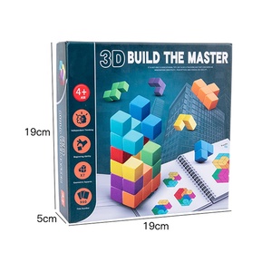 Juguetes Đồ Chơi Gỗ Giáo Dục Cho Trẻ Em Đồ Chơi Giáo Dục Montessori Khối Kết Hợp 3d Bằng Gỗ Xây Dựng Bậc Thầy Với 100 Cấp Độ - Product Image 6