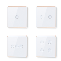 Vente chaude écran tactile en verre produits de vie intelligente interrupteur intelligent tuya zigbee cadre en aluminium interrupteurs muraux