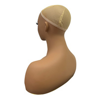Tête de mannequin femme réaliste avec épaules tête de mannequin avec buste pour perruques, maquillage, accessoires de beauté