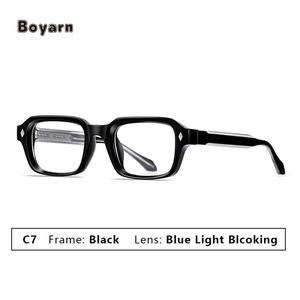Boyarn Trendy TR90 + CP Rectangle Shades Custom Square Luxury High Quality Thick Retro Small Frame Square Lunettes <span class=keywords><strong>de</strong></span> <span class=keywords><strong>soleil</strong></span> pour hommes - Product Image 4