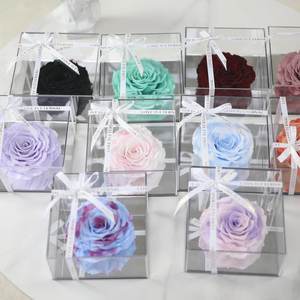 Rosas Eternas Cuadradas Preservadas Hechas a Mano, Precio de Fábrica para Regalos del Día del Padre, San Valentín, Navidad y Año Nuevo Chino - Product Image 3