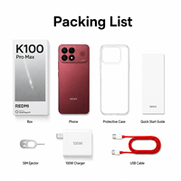 Redmi K100 Pro Max, Teléfono Inteligente 5G Octa Core, LTE CDMA, Inglés, Pantalla AMOLED de 185Hz, Batería de 9070mAh, Cámara Triple de 50MP, Carga Rápida de 100W