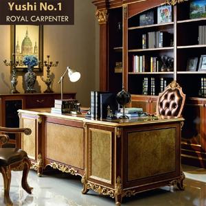 Mobili da studio in stile europeo, scrivania per calligrafia intagliata a mano in legno massello, scrivania per computer, scrivania - Product Image 2