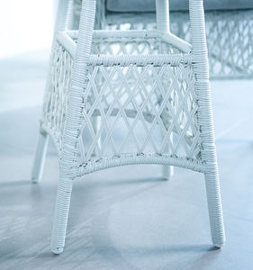 أريكة حديقة من الراتان 3 من أعلى القمة ، أثاث حديقة أبيض عصري - Product Image 3