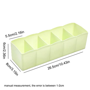 Caja Organizadora de Plástico Ajustable para Cajones de Armario, <span class=keywords><strong>Precio</strong></span> Económico de Fábrica, para Guardar Ropa Interior, Calcetines y Sujetadores - Product Image 5