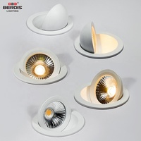 Nouveau couvercle d'isolation réglable tout rond étanche au feu IP65 directement en aluminium COB bord de fuite projecteur led dimmable