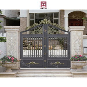 Porte principale en <span class=keywords><strong>fer</strong></span> <span class=keywords><strong>forgé</strong></span>, design de portail extérieur en métal, portail de garage, porte principale en métal, entrée extérieure, porte en <span class=keywords><strong>fer</strong></span> <span class=keywords><strong>forgé</strong></span> pour la maison - Product Image 3
