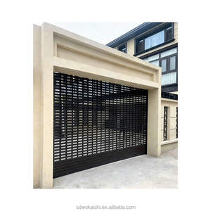 Porta <span class=keywords><strong>Garage</strong></span> Avvolgibile Stile Carriage House per Uso Commerciale, Direttamente dalla Fabbrica, in Lega di Alluminio, Compatibile con Smart Home - Product Image 3