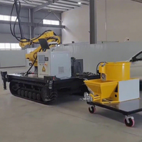 Robot d'impression 3D mobile sur chenilles pour béton, système d'impression pour la construction de maisons et villas à grande échelle