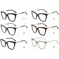 BONA Multiple Spécifications Feuille Lunettes Cadres À La Mode Portable Acétate Métal Mix Lunettes pour Femmes Adultes Usage Quotidien