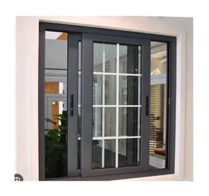 Cina fabbricazione personalizzabile in alluminio finestre scorrevoli telaio in acciaio americano uragano ufficio Villa applicazione vendite all'ingrosso