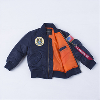 Veste bomber décontractée d'hiver pour enfants, en patchwork brodé, imperméable, coupe-vent, avec fermeture éclair, pour garçons et filles