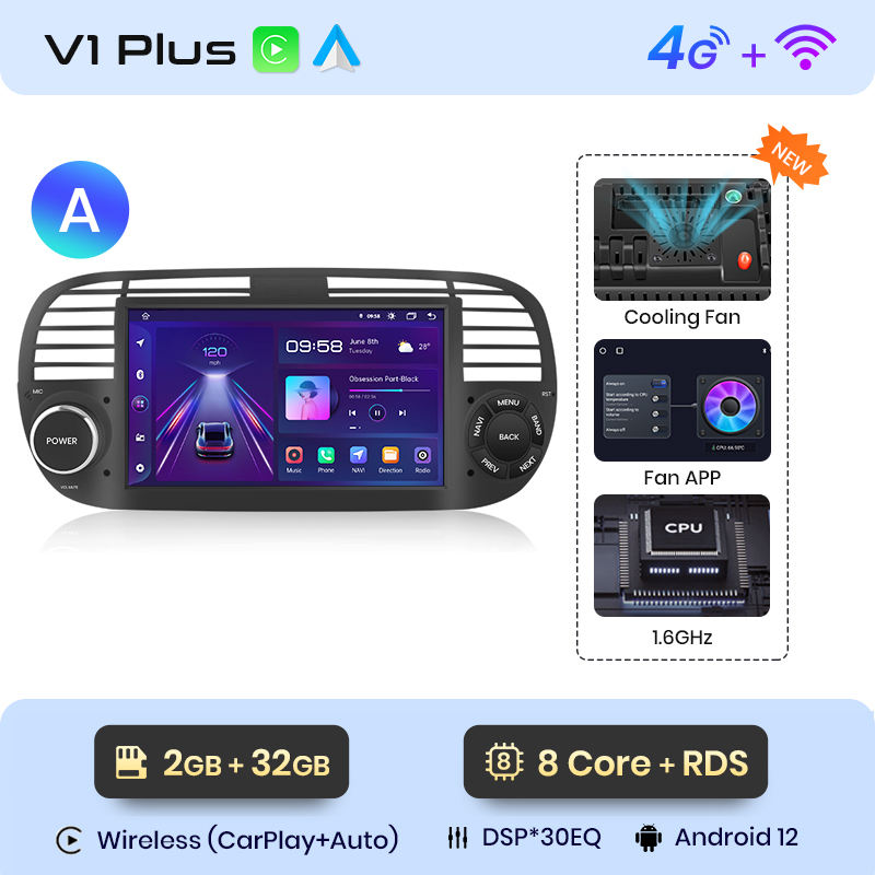 V1 พลัส 2+32GB สีดำ