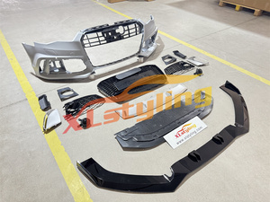 Kit de conversion de pare-chocs avant <span class=keywords><strong>RS6</strong></span> Look pour <span class=keywords><strong>Audi</strong></span> A6 S6 C7.5 16-18 avec séparateur - Product Image 2