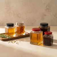 Offre Spéciale : Contenant en Verre Transparent avec Couvercle en Plastique – Emballage en Gros pour Mini Bonbons, Desserts, Miel et Sauces