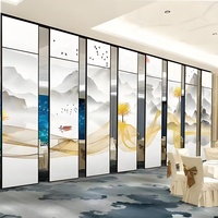 Cloison mobile pliable de qualité supérieure, mur temporaire intérieur, séparateur de pièce, mur pliant ultra-hauteur pour restaurant et hôtel