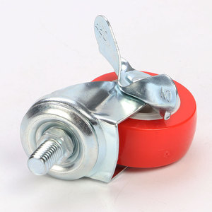2 Inch Double Bearing Diamond <b>Caster</b> PP <b>Wheel</b> Plate Mount For Furniture Shelves Lightweight Quiet Wear Resistant - Product Image 2