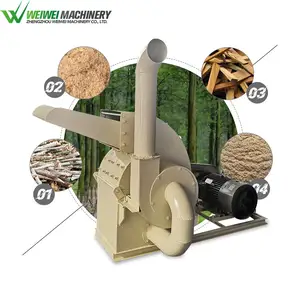 Weiwei 30 years manufacturer grinding wood shredding chips sawdust sawmills waste wood recycling material machine