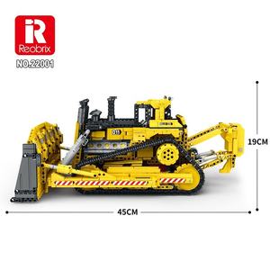 Reobrix 22001 Engin mécanique D11 <span class=keywords><strong>Bulldozer</strong></span> Grue Camion Électrique en Plastique RC Briques Jouets Ensembles de Blocs de Construction pour Enfants - Product Image 6