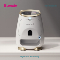 Sunwin profesional cerdas 3d Printer kuku perdagangan 5 jari Digital mesin Printer kuku Pro untuk Salon seni kuku
