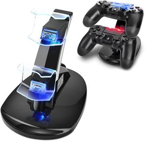 แท่นชาร์จคู่ Iplay HB-P4002B และแท่นชาร์จจอยเกมสำหรับจอยสติ๊กอื่นๆ พร้อมไฟ LED แสดงสถานะ - Product Image 1