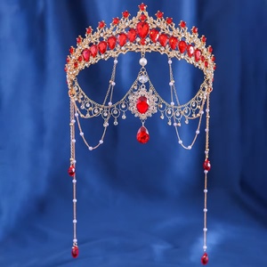 Corona <span class=keywords><strong>de</strong></span> aleación con diamantes <span class=keywords><strong>de</strong></span> imitación para novias, accesorios <span class=keywords><strong>de</strong></span> vestido <span class=keywords><strong>de</strong></span> <span class=keywords><strong>novia</strong></span> estilo europeo americano, diadema <span class=keywords><strong>de</strong></span> joyería para banquetes - Product Image 2
