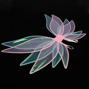 Nuove <span class=keywords><strong>Ali</strong></span> da Fata per Bambini, Grandi <span class=keywords><strong>Ali</strong></span> d'Angelo Bicolore Blu e Rosa, Accessori per Cosplay - Product Image 6