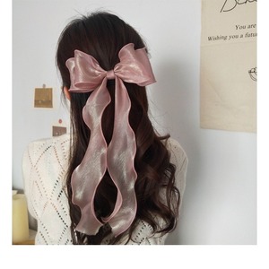 SongMay klip rambut kupu-kupu pita Pin rambut satin manis desain baru untuk Aksesori pita rambut anak perempuan wanita - Product Image 3
