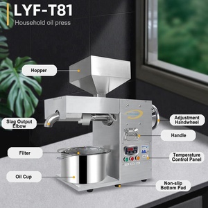 Máquina de prensado de aceite comercial, prensa de aceite para restaurante, seguridad en frío y salud, Minyak masak mesin - Product Image 4