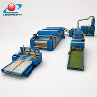 Ligne de fabrication de rembourrage thermocollé non tissé industriel avec système de superposition croisée pour le rembourrage de meubles et de literie