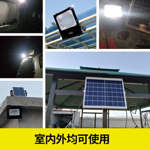 ไฟโซลาร์เซลล์ 100W LED IP65 สำหรับภายนอกอาคาร กันน้ำ ติดผนัง - Product Image 4