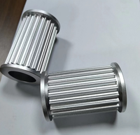 Poulie de distribution en aluminium billette 38t/58t usinée CNC de précision pour convoyeur