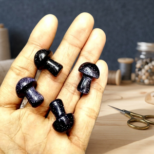 Colgante de Piedra Arenisca Azul Natural en Forma de Hongo para Bebé, Venta al por Mayor, Amuletos de Cristal Curativo Tallados a Mano - Colgantes de Gemas Genuinas para - Product Image 1