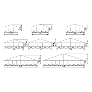 Carpa de Seguridad Personalizada para Exteriores, Prevención de Epidemias, Refugio Médico y de Emergencias, 15m 18m 20m 21m 25m 30m 40m 50m Rectangular - Product Image 1