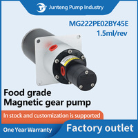 Pompe à engrenages à entraînement magnétique résistante à la corrosion PPS, moteur DC, OEM, pour la manipulation de liquides propres, l'industrie alimentaire et des boissons, l'essence, le diesel