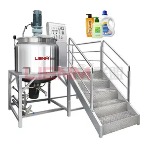 LIENM 100L-1000L Automatic Hand Wash Liquid Soap Making Machine Industrial Mixing Equipment for Soap Manufacturing Plant