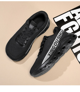 Chaussures de sport respirantes en maille pour l'été, chaussures de course antidérapantes à bout large pour hommes et femmes, vente en gros transfrontalière à bas prix - Product Image 4