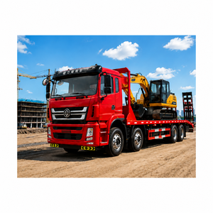 8x4 Heavy Duty <b>Flatbed</b> Transport <b>Truck</b> Heavy Duty Cargo <b>Truck</b> Heavy Haul <b>Flatbed</b> <b>Truck</b> for Excavator and Construction Machinery - Product Image 1