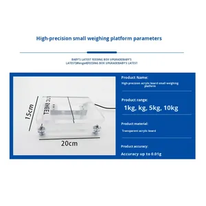 Plataforma de báscula de <span class=keywords><strong>placa</strong></span> acrílica transparente de alta precisión, 1kg a 5kg, sensores de fuerza de pesaje de ingredientes industriales y células de <span class=keywords><strong>carga</strong></span> - Product Image 5