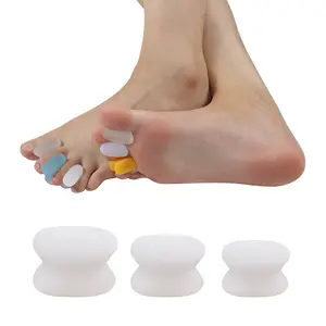 Silicone Finger Toe Separator Hot Bunion Adjuster Hallux Valgus Pedicure Corrector Feet Care Bone Thumb Valgus Protector