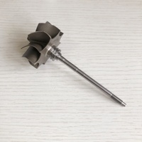 GTB25 49.12/51.38mm 9 Blätter Kugellager Turbo rad/Turbinen welle & Rad
