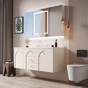 Mueble de Baño con Lavabo Individual/<span class=keywords><strong>Doble</strong></span>, Mueble de Baño Moderno con Espejo Antivaho LED - Product Image 3